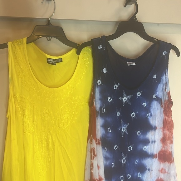 Ananda’s & Shoreline sleeveless bundle summer dresses plus OS / preowned - Picture 4 of 11